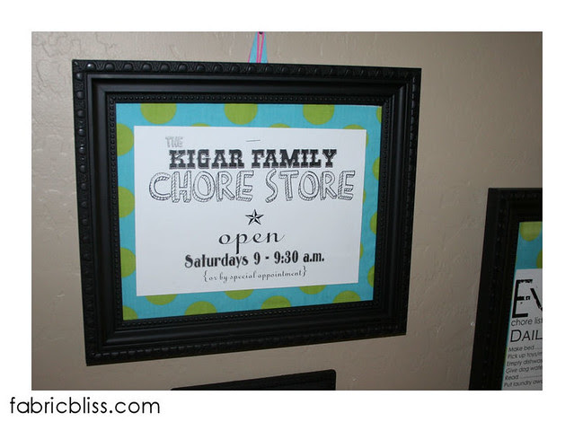 chore store signage