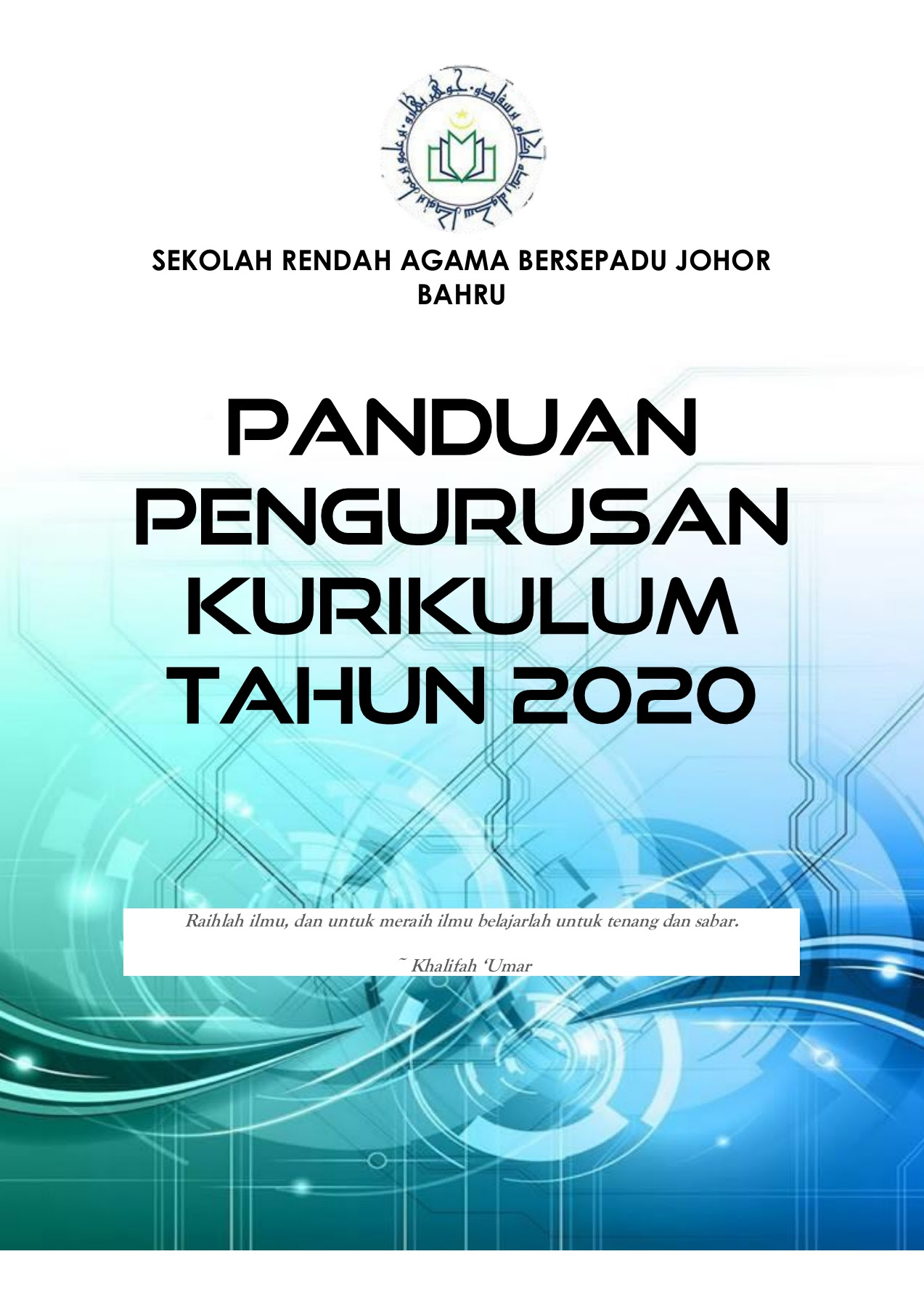 Buku Pengurusan Sekolah Rendah 2020 : Cover Buku Pengurusan 2021