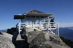 top of the moutain hut