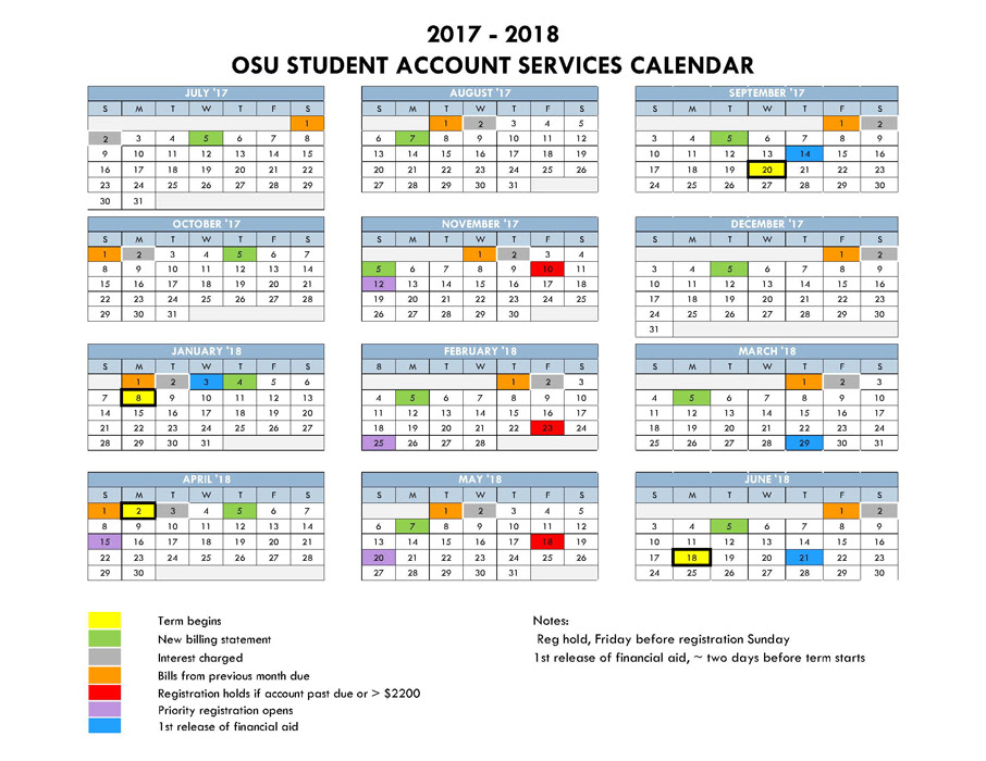 Oregon State Academic Calendar 2025