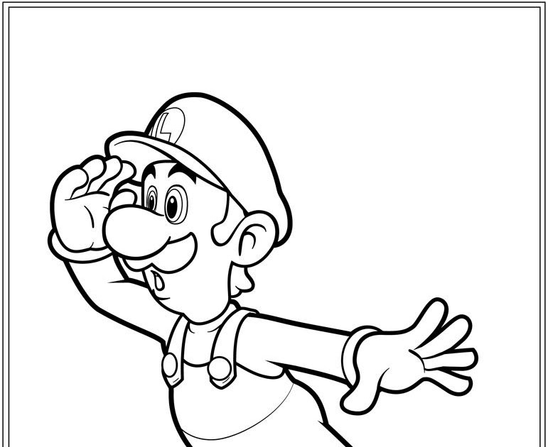 Luigi And Daisy Coloring Pages - Mario And Luigi Coloring Page