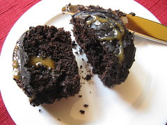 #136 - Dark Chocolate Cupcakes with Caramel & Sea Salt