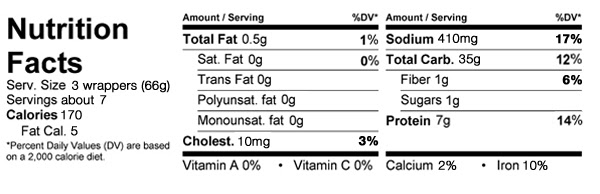Nasoya Wonton Wrappers Nutrition Facts | Blog Dandk
