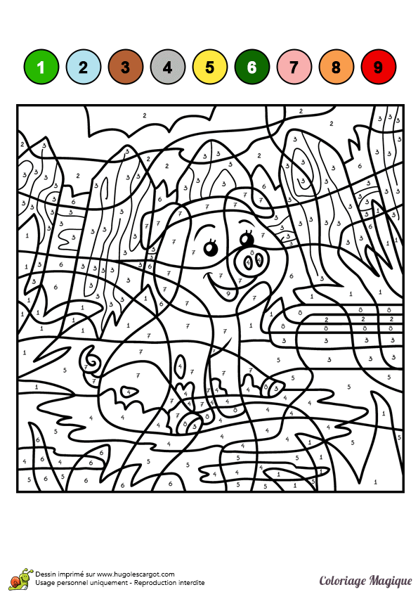 Coloriage magique CM2