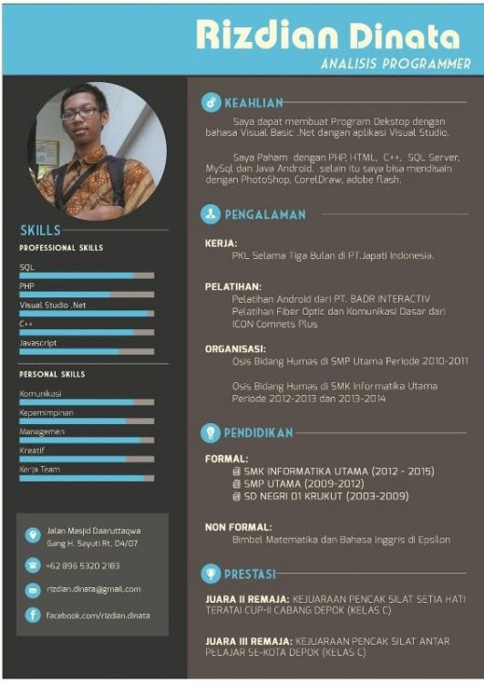 Get Cara Membuat Cv Lamaran Pekerjaan Dalam Bahasa Inggris Pics - Angga's