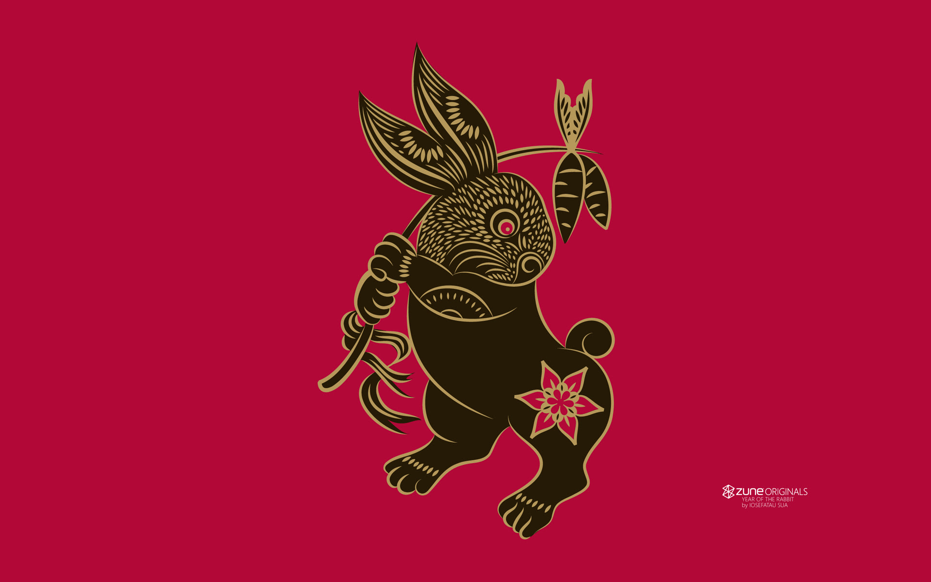 Chinese Year Of The Rabbit Design SVG File