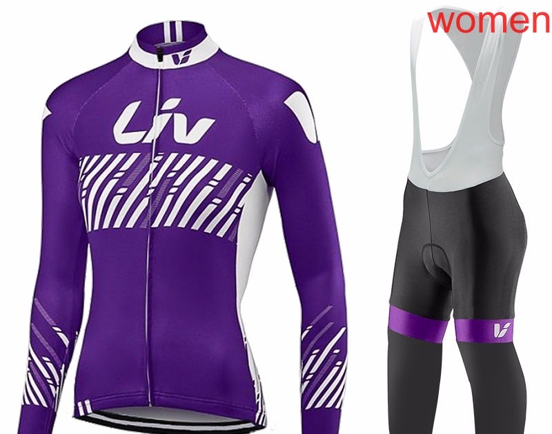 HOT SALE LIV team Women Cycling Clothing Bike uniform Female Long Sleeve Cycling Jersey Set ...
