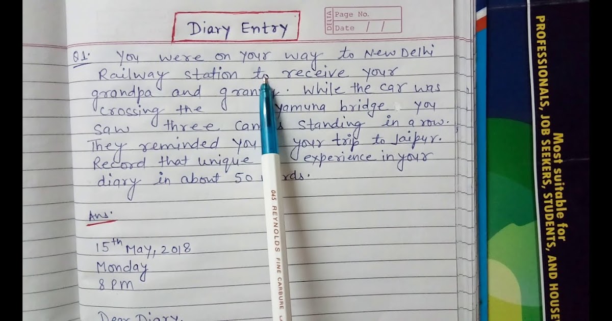 essay on diary writing in english