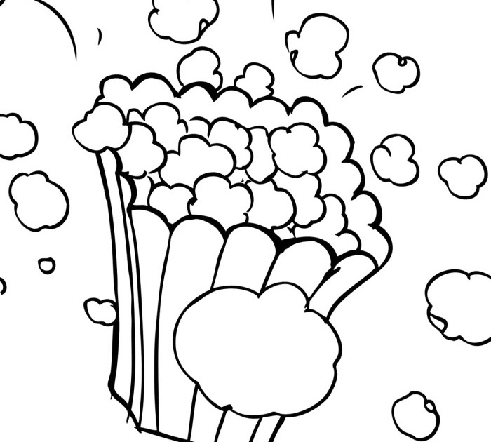 Fonkelnieuw 87 INFO P IS FOR POPCORN COLORING PAGES WITH VIDEO TUTORIAL JX-62