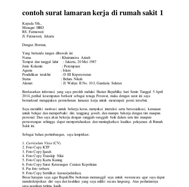 Contoh Surat Perintah Kerja Cleaning Service