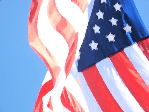 American Flag on the Fourth of July