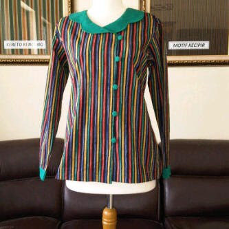 Image de Eau Desain Baju Batik Lurik Wanita