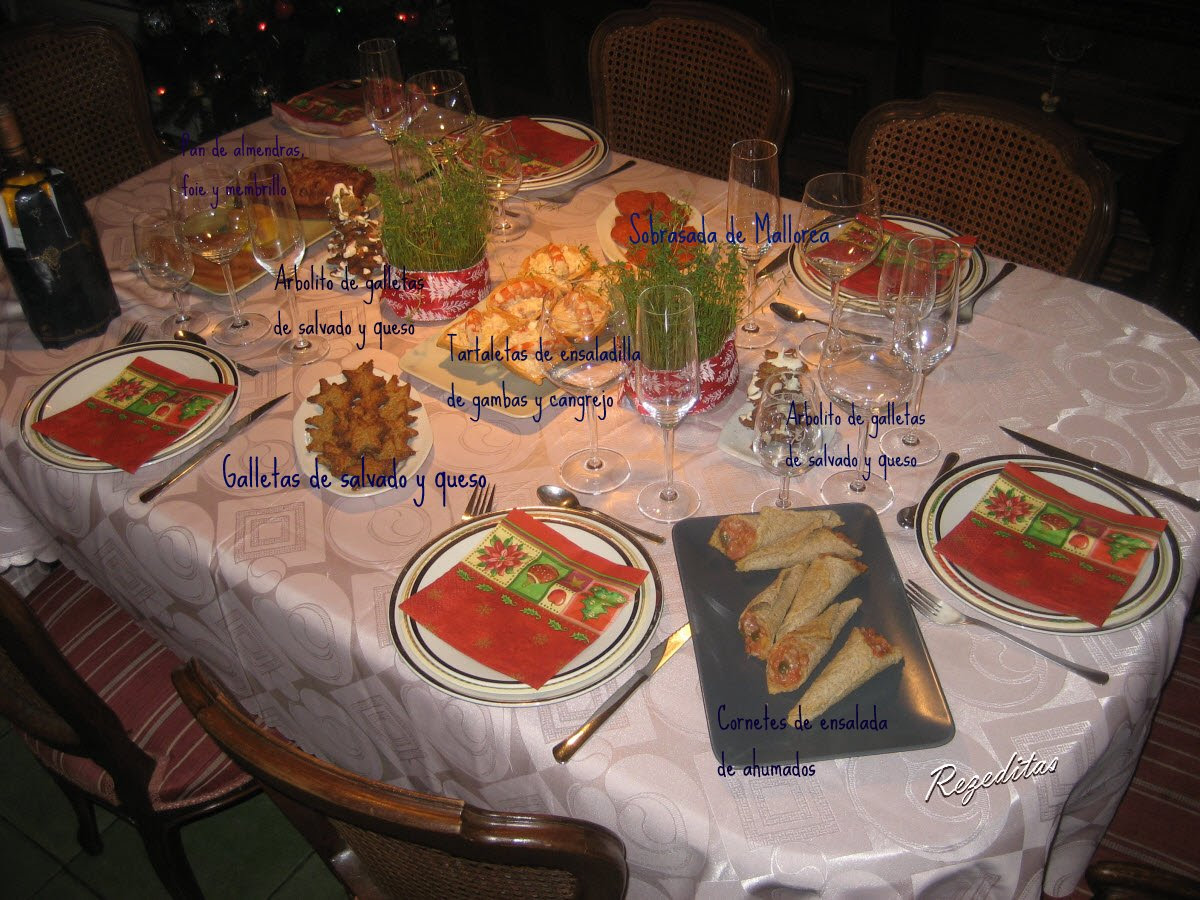 MESA DE NOCHEVIEJA ANOTADA