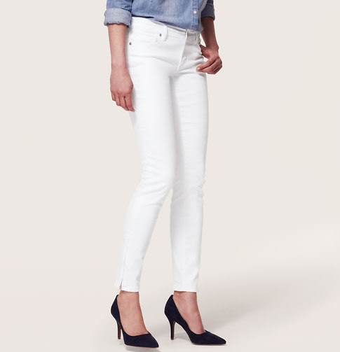 petite ankle zip jeans