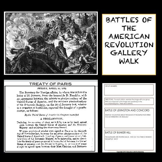 American Revolution Battles Worksheet - Worksheet List