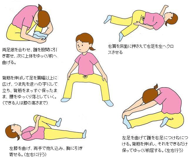 Japan Image 股関節 ストレッチ イラスト