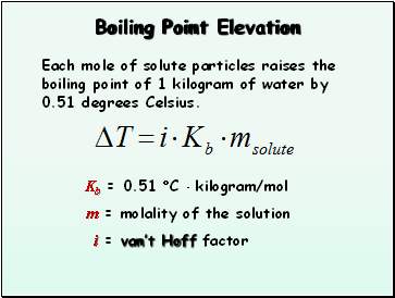 How To Calculate Freezing Point And Boiling Point