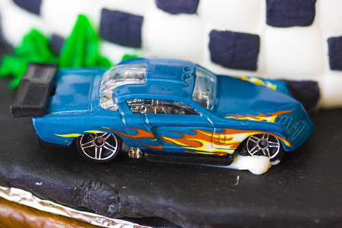 Fiesta de Coches de Carreras o de Cars: detalles para la mesa. Coche de carreras.
