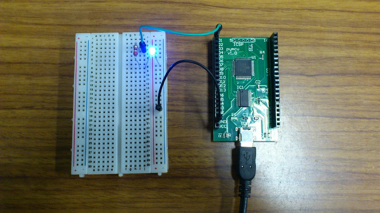 pyMCU:LED点滅