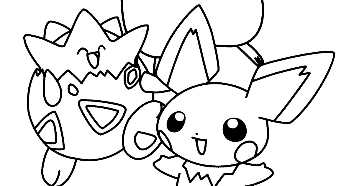 Pikachu Valentine Coloring Page | Coloring Page Blog