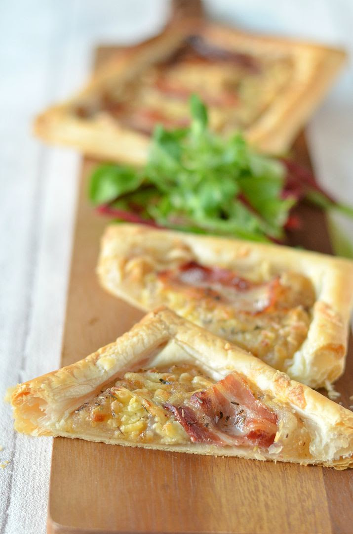 Bramely Apple, Cheese & Bacon Tarts
