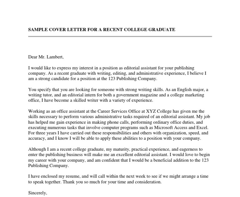 contoh cover letter english fresh graduate
