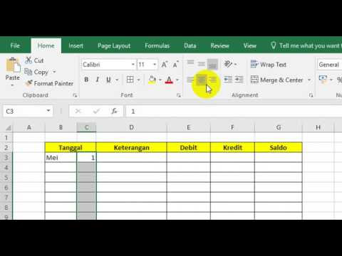 Membuat Laporan Keuangan Sederhana Dengan Excel