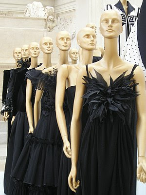 A collection of black dresses by Valentino at ...