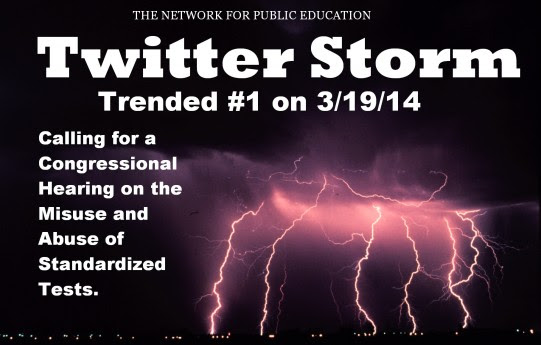 Network for Public Education twitter storm