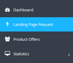 Landing Page Request