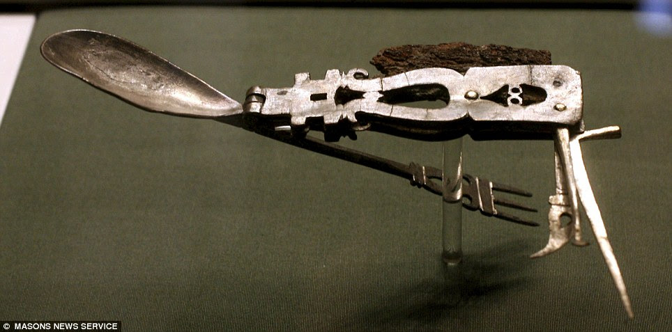 The knife is on display at the Greek and Roman antiquities gallery at Cambridge's Fitzwilliam Museum