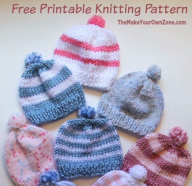 4 Ply Baby Hat Knitting Patterns Free