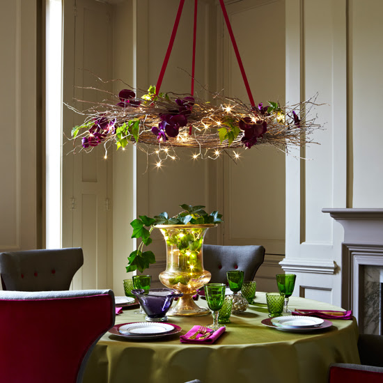 Add festive lighting to the Christmas table | Christmas light decorating ideas | Christmas lights | Christmas decorating ideas | Homes & Gardens | Housetohome.co.uk