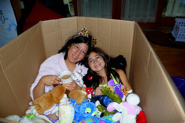 Mom and Dova in the box