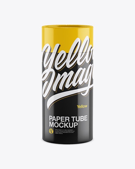 Download Download Long Glossy Paper Tube Mockup Front View PSD ...