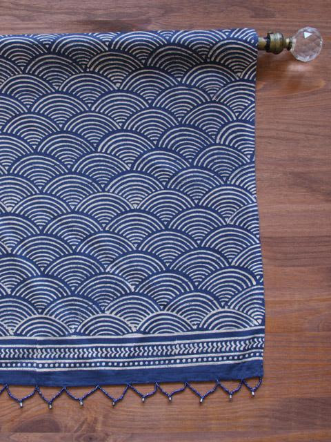 Navy Blue Indigo Blue Bedding and Table linens, Combine Zen