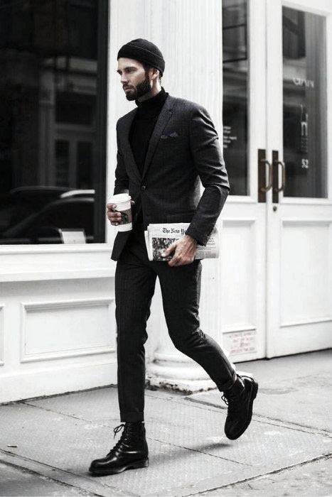 40 all black outfits for men  bold fashionable looks