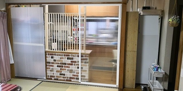猫 キッチン パーテーション Kitchin