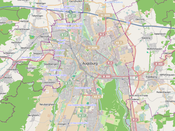 Augsburg Karte