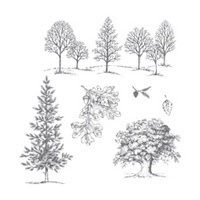 Lovely As a Tree Wood-Mount Stamp Set by Stampin' Up!