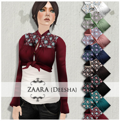 {Zaara} Deesha cropped tops