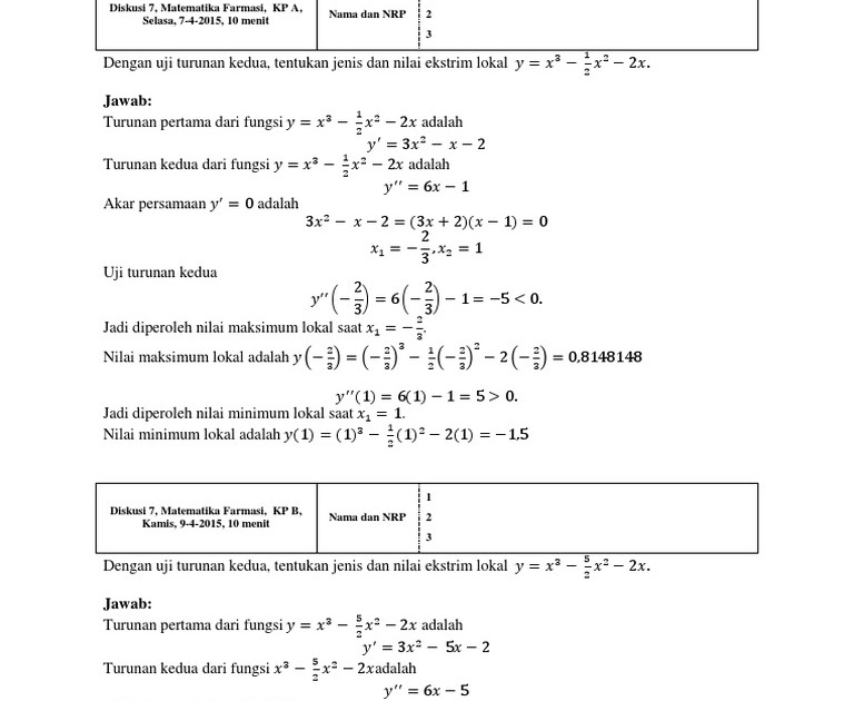 Contoh Soal Integral Beserta Jawabannya