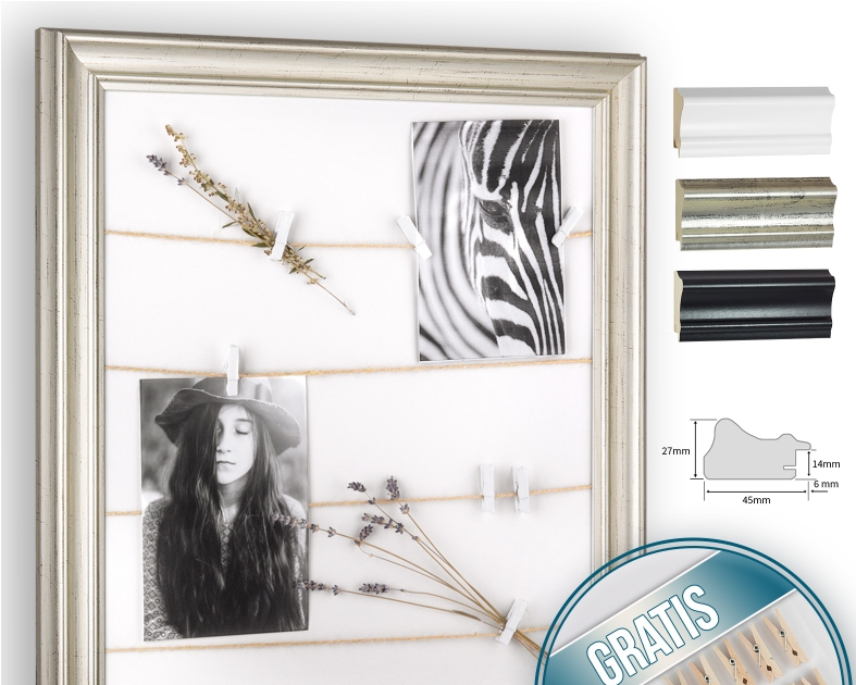 Fotos Aufhängen Schnur Deko Tipp / DIY StahlseilAufhängung für Fotos