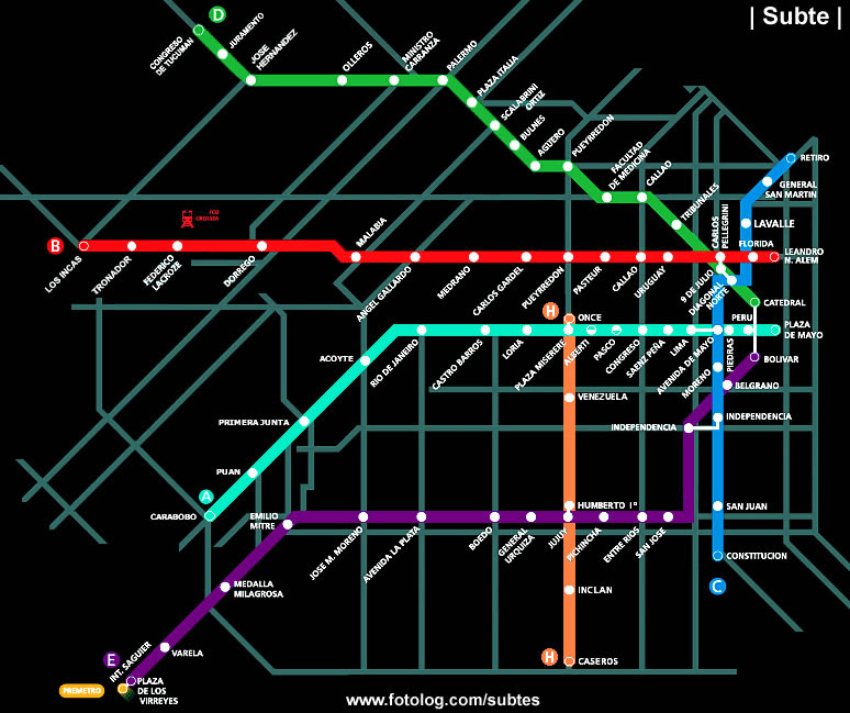 Images And Places, Pictures And Info: Subte Buenos Aires Mapa