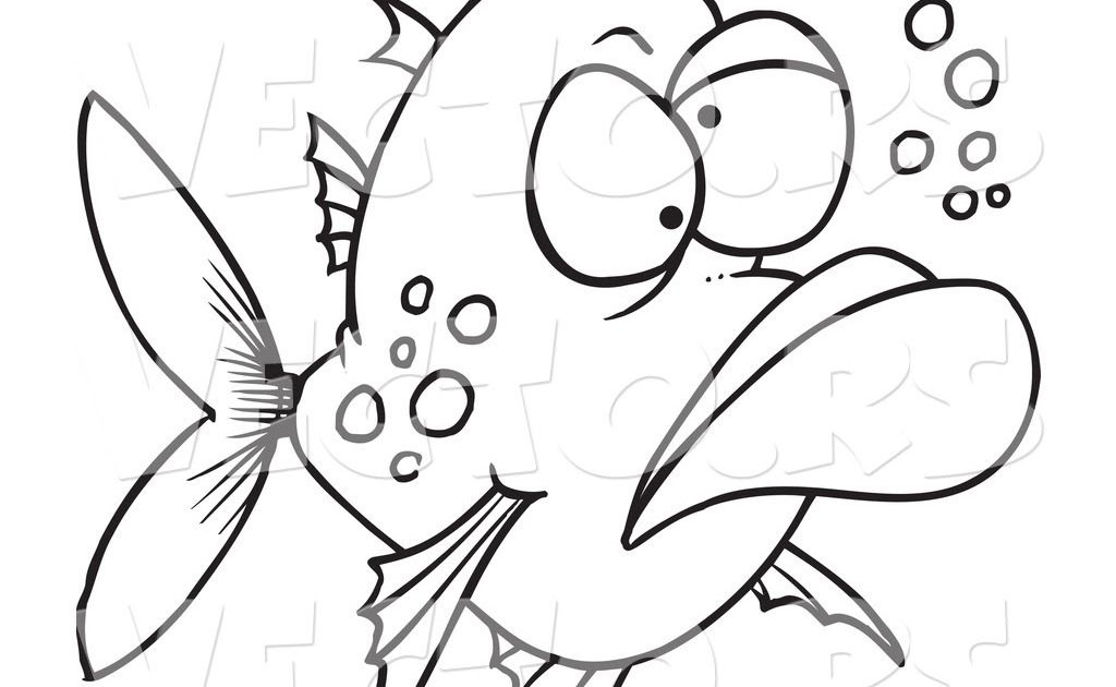 Awesome Cod Fish Coloring Page - Bazetinha