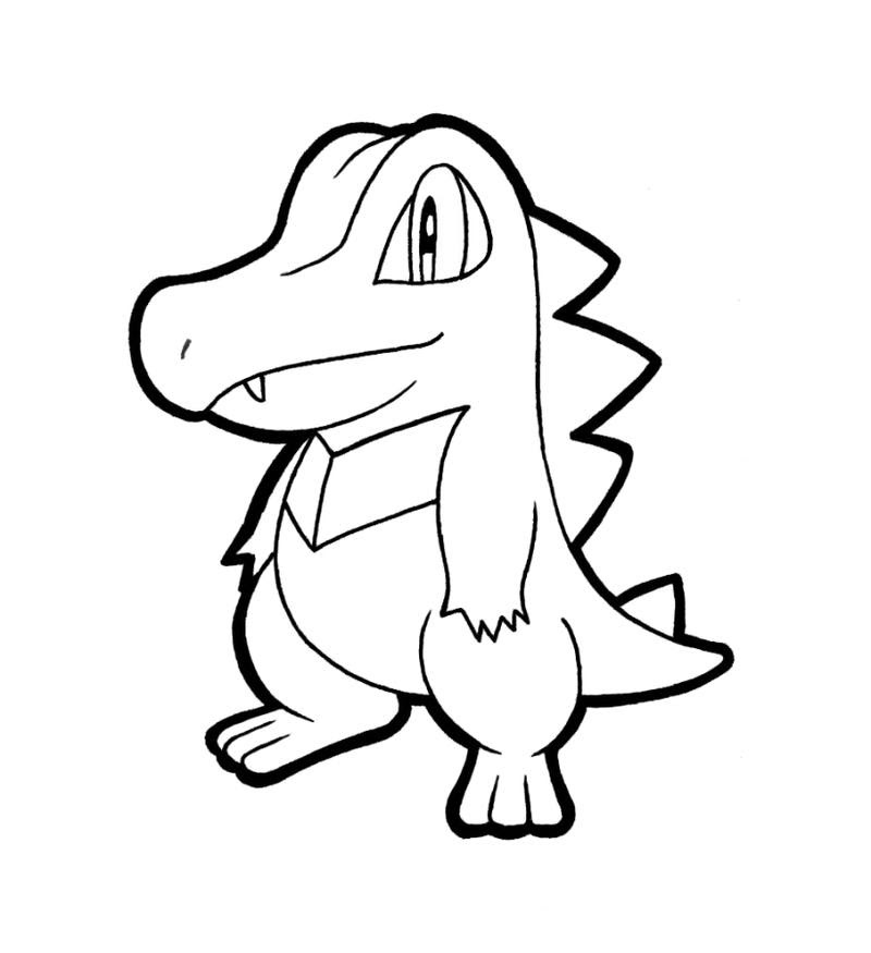 totodile coloring pages pokemon