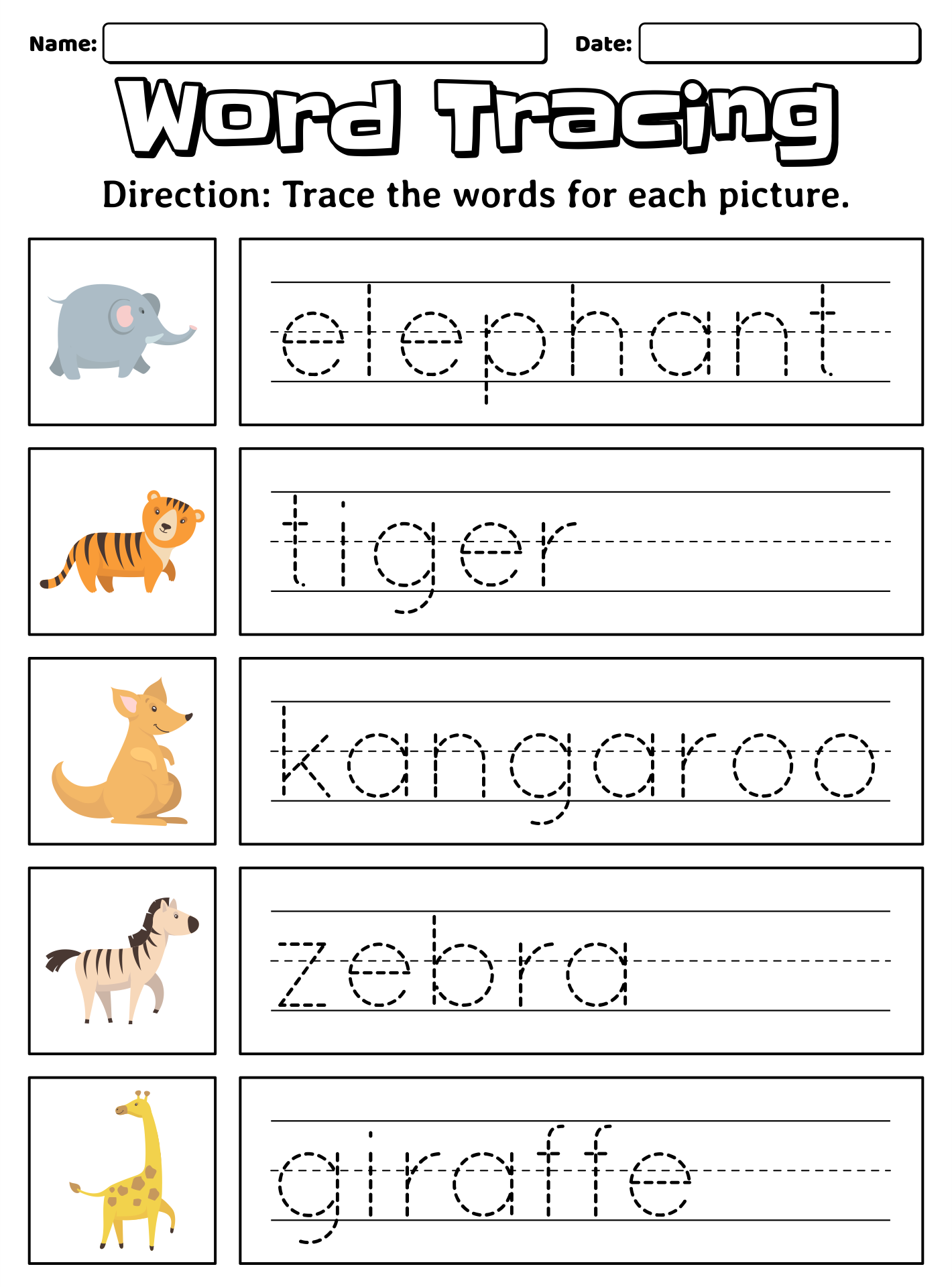 Free Printable Tracing Preschool Worksheets Printable Templates Free