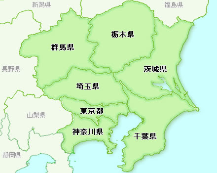 ベスト日本地図 関東甲信越 花の画像