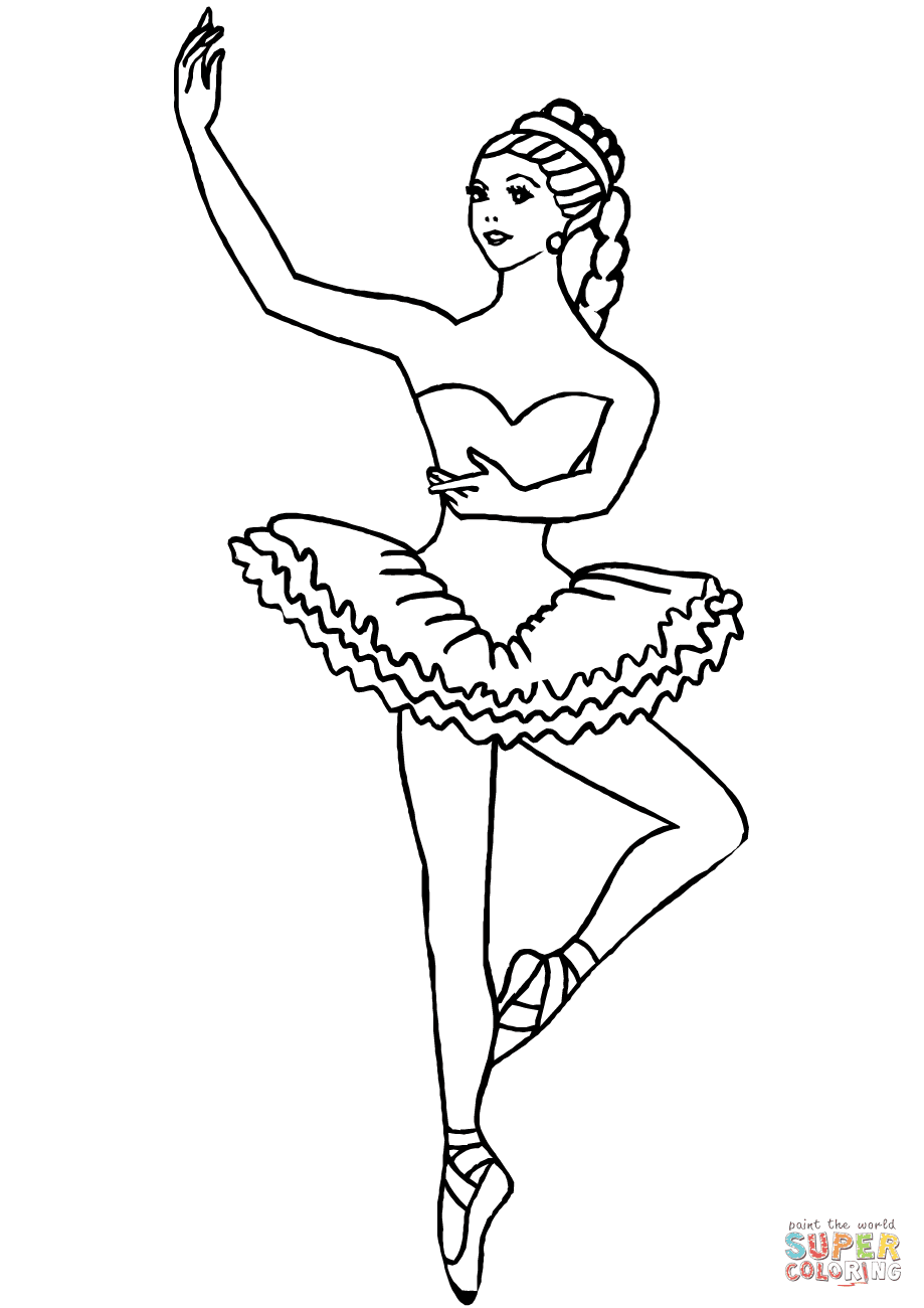 17+ Ausmalbild Barbie Ballerina PNG - ausmalbilder