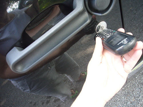 the phone ON the car